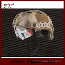 Taktische Helm militärische Pj Schutzhelm mit klarem Visier für Outdoor-Kriegsspiel